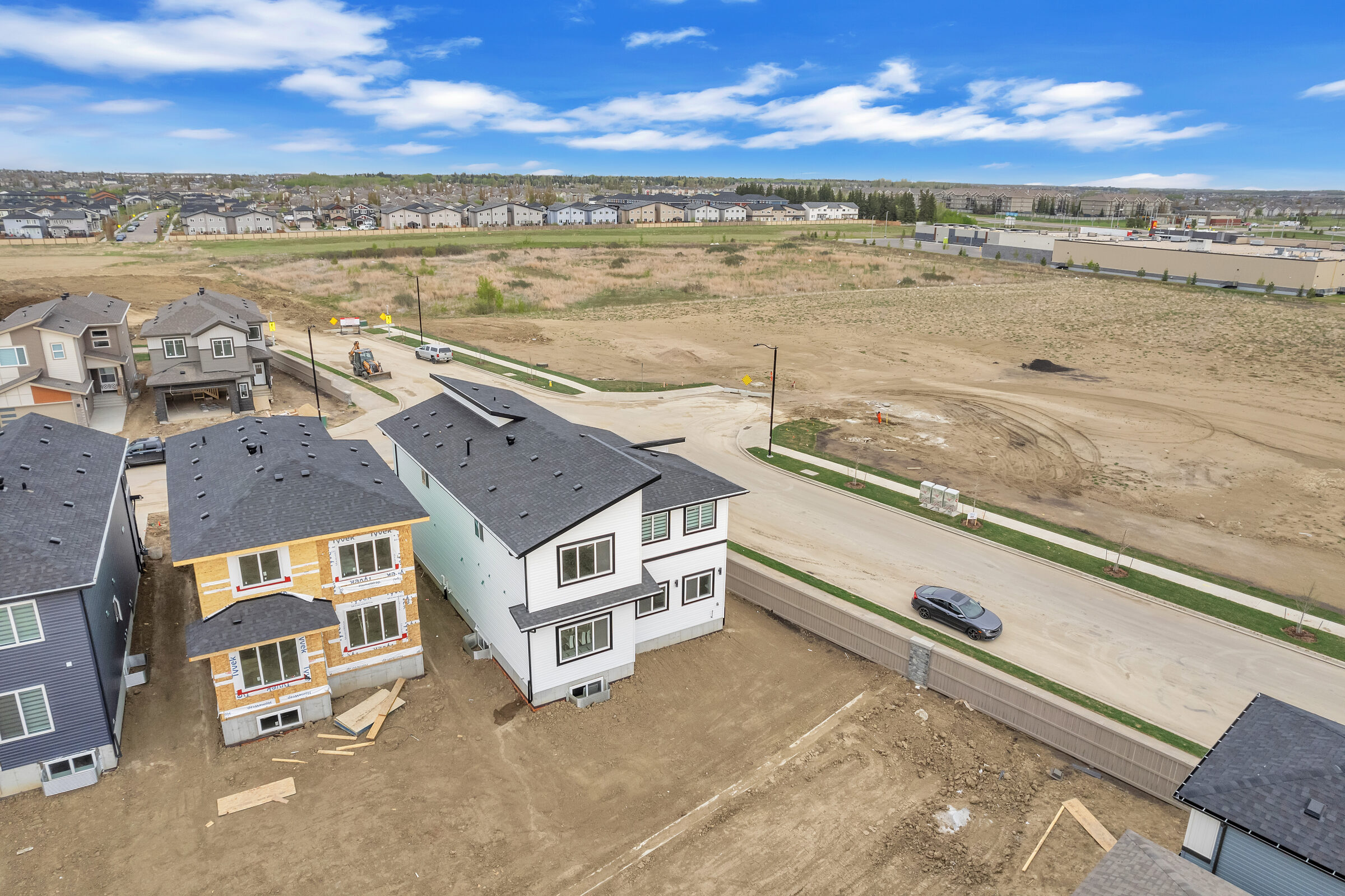Aerial view of Woodbend, Leduc